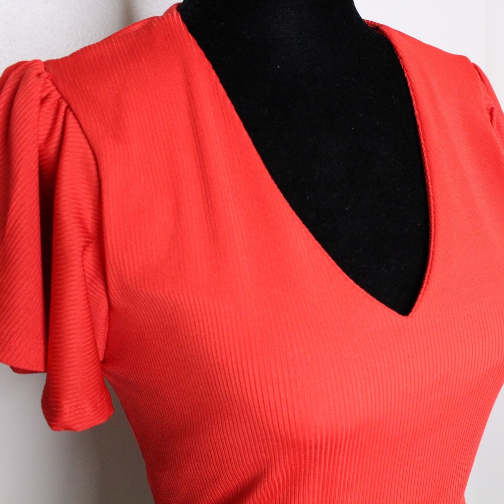 Ruffled Short Sleeve Top